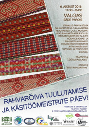 Infoks "Rahvar&otilde;iva tuulutamise ja k&auml;sit&ouml;&ouml;meistrite p&auml;eva" laadal osalejale