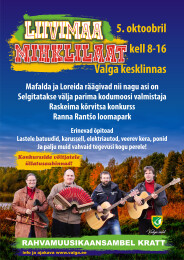 Liivimaa Mihklilaat 2019 toimub Valga kesklinnas&nbsp;5. oktoobril